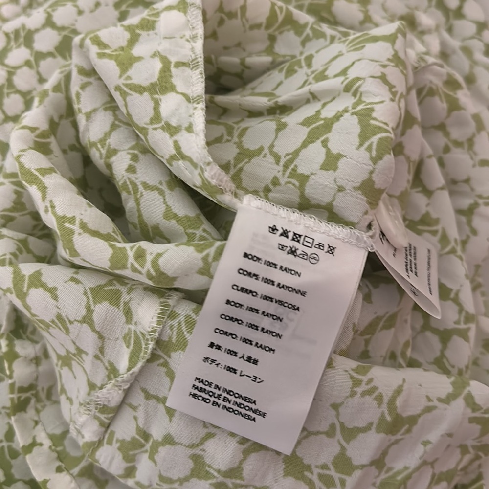 Faithfull the Brand Women’s Floral Smocked Sleeveless Jumpsuit Green Size 6-8 - Picture 13 of 15